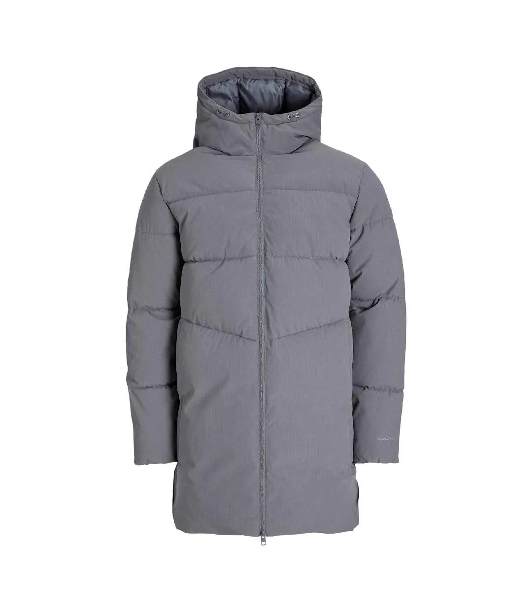 Mens Brady Long Puffer Jacket Grey Jack And Jones-1