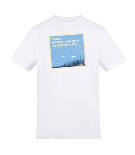 T-shirt From North London To Budapest Homme Blanc AWD