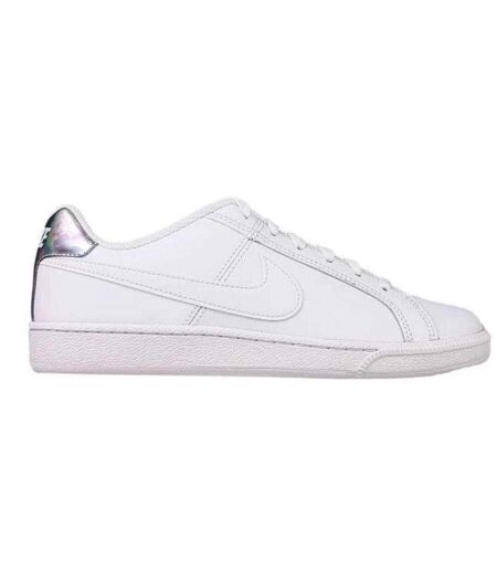Womens/ladies Court Royale Leather Trainers White Silver Nike