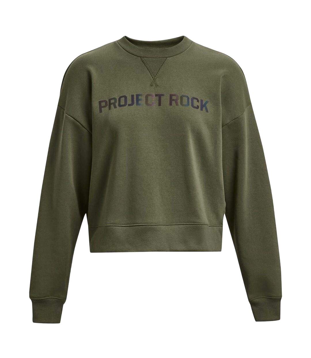 Sweat Project Rock Femme Vert Under Armour-2