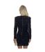 Robe Courte Motif/style Paillette Femme Noir AX Paris-3