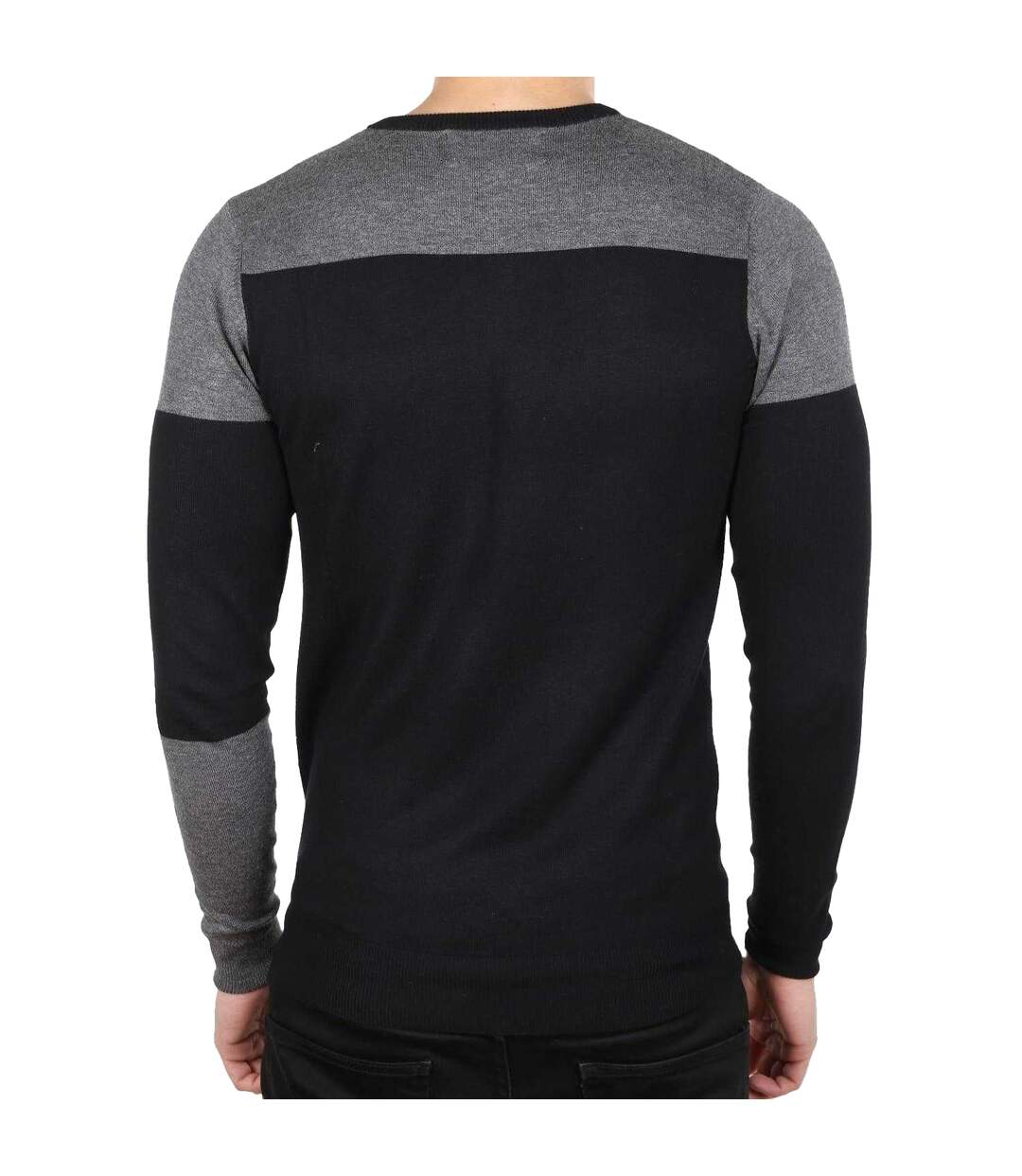 Cardigan Homme Noir Gris Foncé Patria Mardini-2