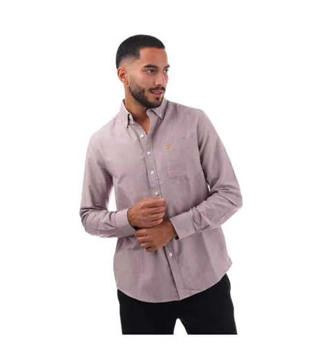 Chemise Boxworth Homme Pourpre Farah