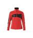 Womens/ladies Accelerate Plain Stretch Lightweight Jacket Traffic Red Black Mascot-1