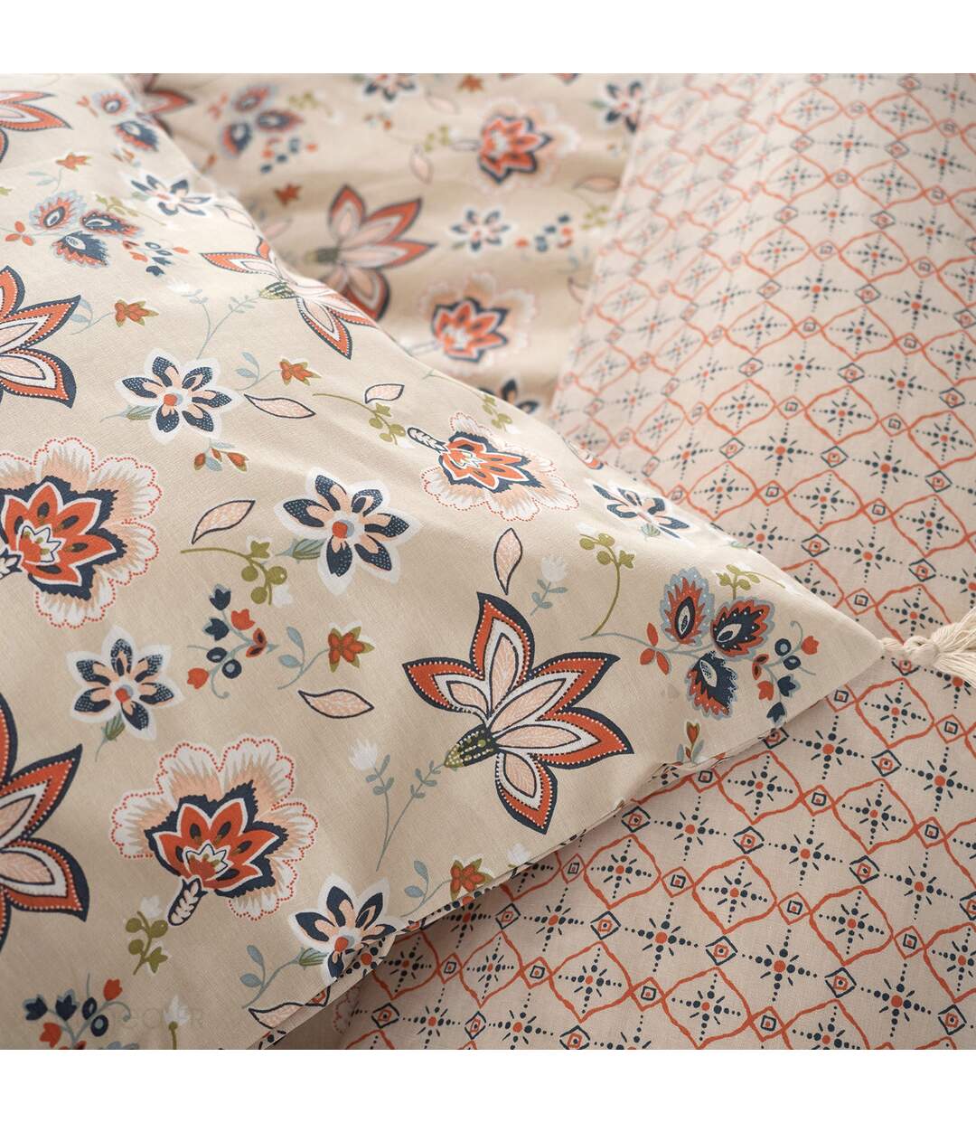 Parure de lit DENIA coton  Taie 63x63 cm-1
