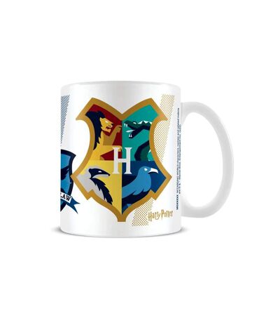 Harry Potter Checkmate Crest Mug (White/Multicolored) (One Size) - UTPM8091