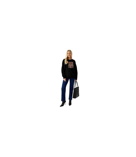 Sweat Motif/style Imprimé Graphique Femme Noir Biba