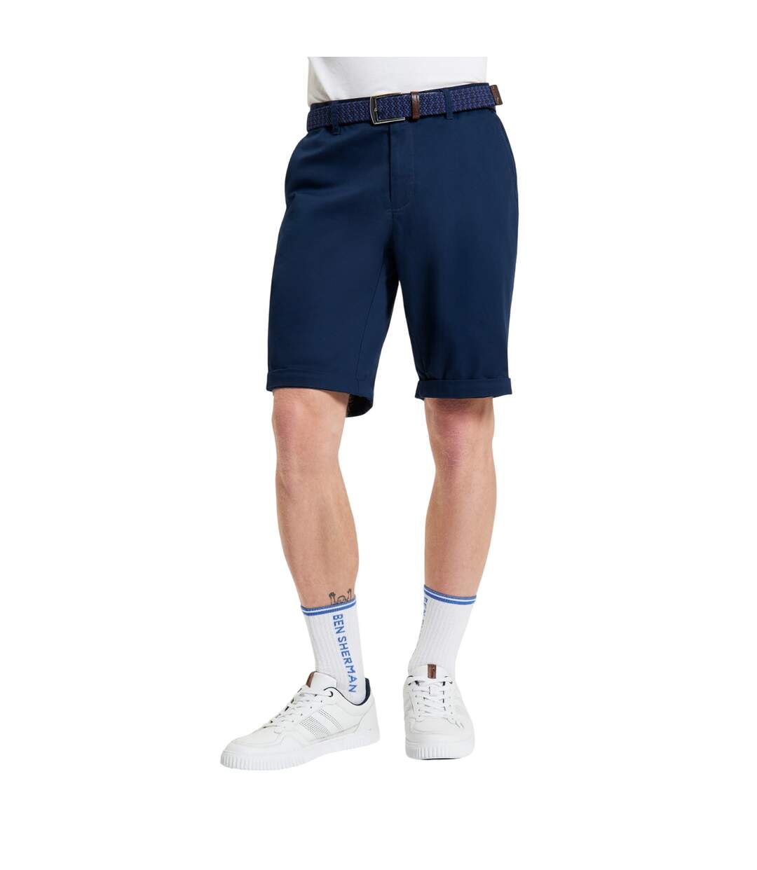 Mens Signature Chino Shorts Dark Navy Ben Sherman-2