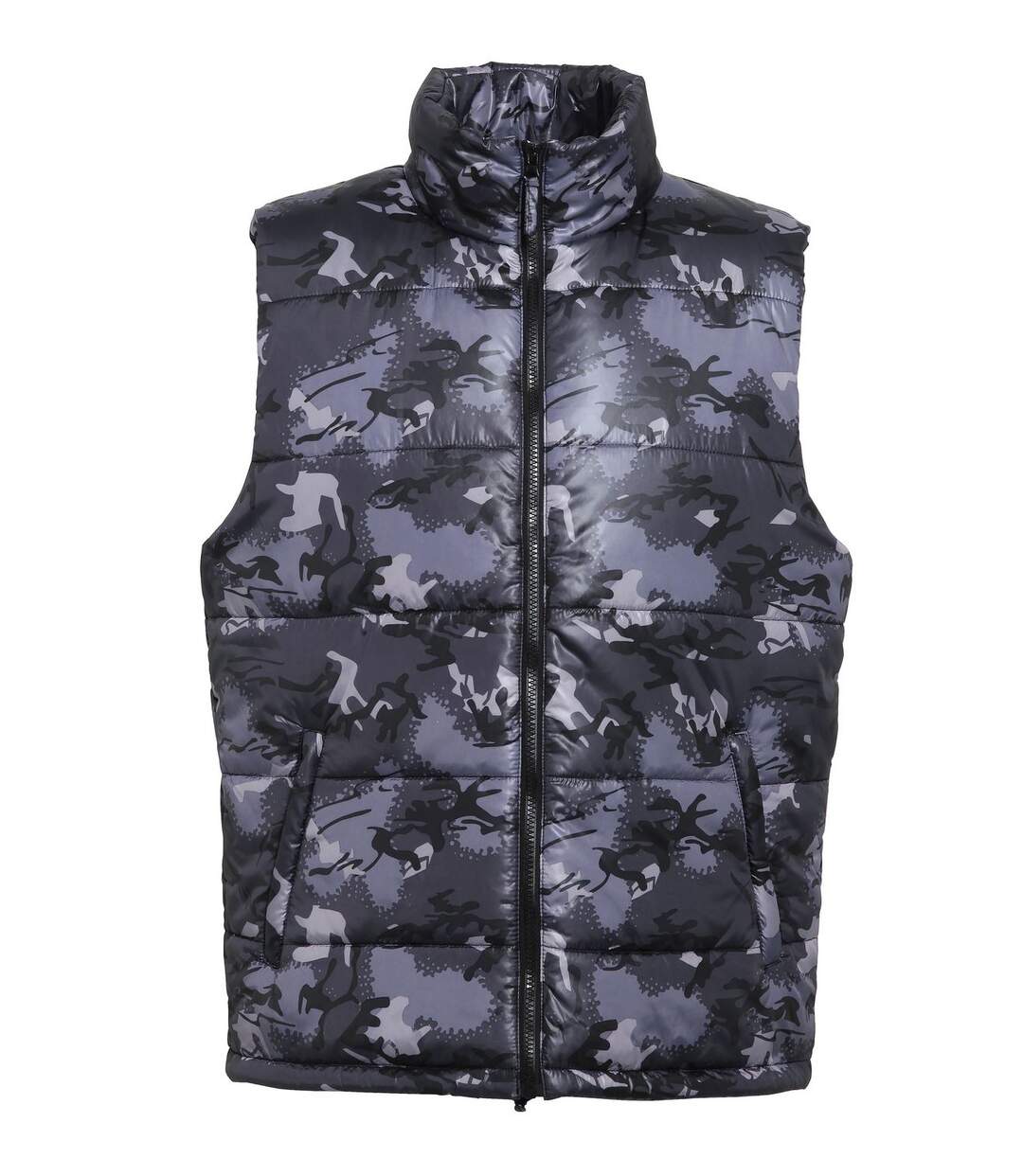 Gilet doudoune sans manches Homme - TS015 - gris camo-2