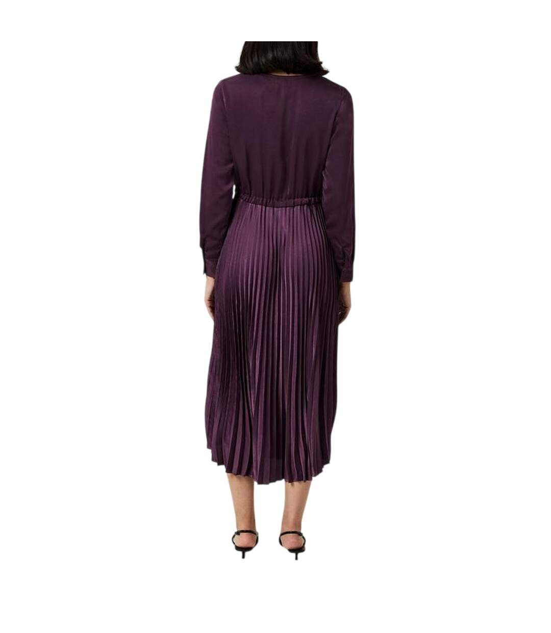 Robe Longue Cindy Femme Violet Sombre Vero Moda-3