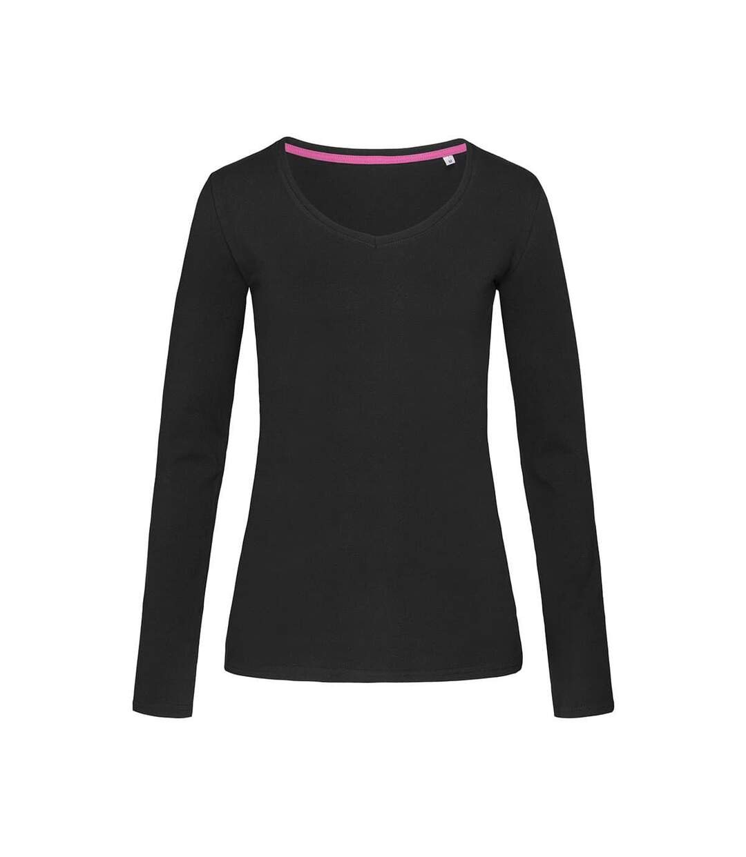 T-shirt À Manches Longues Claire Femme Noir Stedman-2