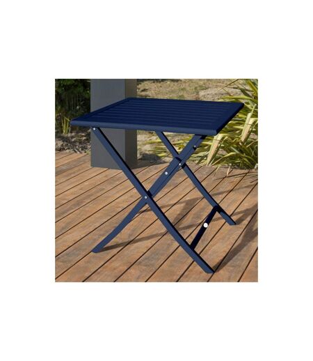 Table de Jardin Pliante Marius 70cm Bleu Marine
