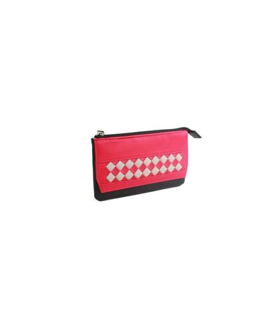 Eastern Counties Leather Womens/Ladies Lillian Diamond Leather Coin Purse (Black/Watermelon) (One Size)