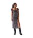 Robe Mi-longue Milkmaid Femme Noir Daisy Street-2