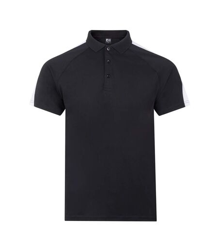 Polo Motif/style Équipe Adulte Noir Blanc Finden & Hales