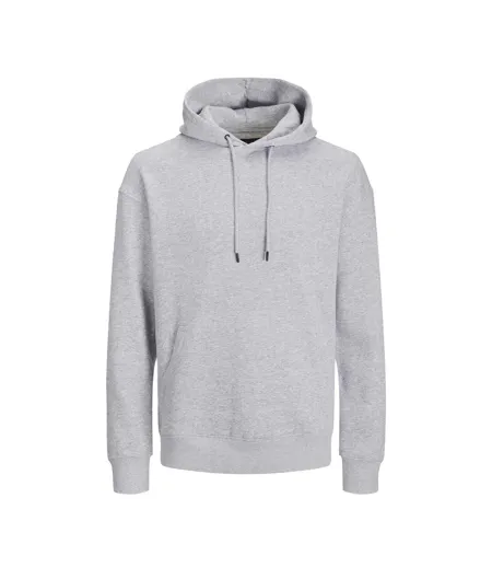 Mens Bradley Plus Hoodie Grey Jack And Jones