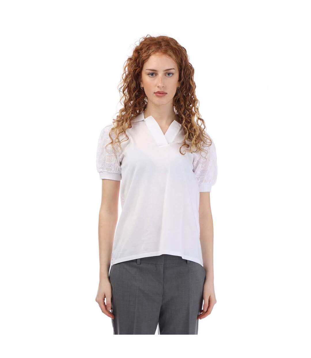 Haut Edias Femme Blanc Boss-2