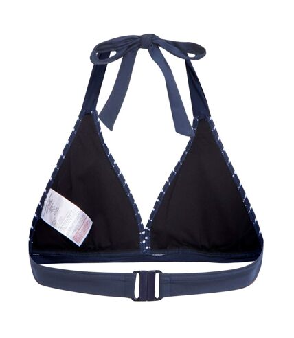 Haut de maillot de bain flavia femme bleu marine / blanc Regatta