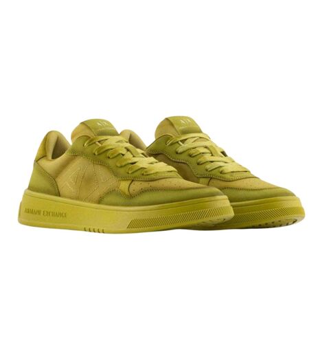 Mens Logo Trainers Yellow Armani Exchange