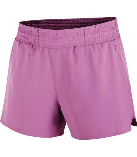 Womens/ladies Shakeout Core Running Shorts Purple Salomon