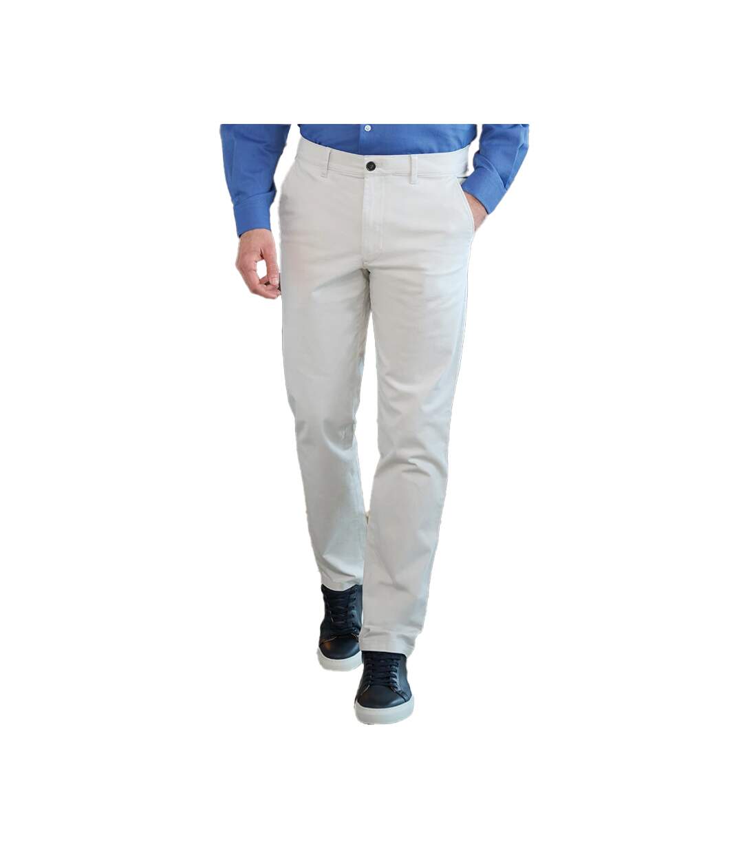 Chino Leo Femme Beige Gris Brook Taverner-2