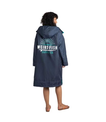 Unisex adult atlantic waterproof changing robe blue surf Weird Fish