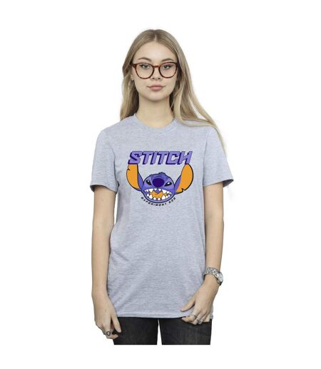 Disney Womens/Ladies Lilo And Stitch T-Shirt Boyfriend en coton violet (Gris sportif) - UTBI29901