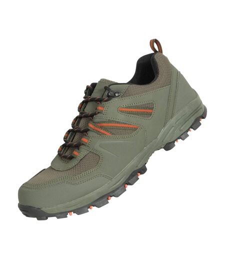 Mens Mcleod Outdoor Wide Walking Shoes Khaki Green Mountain Warehouse