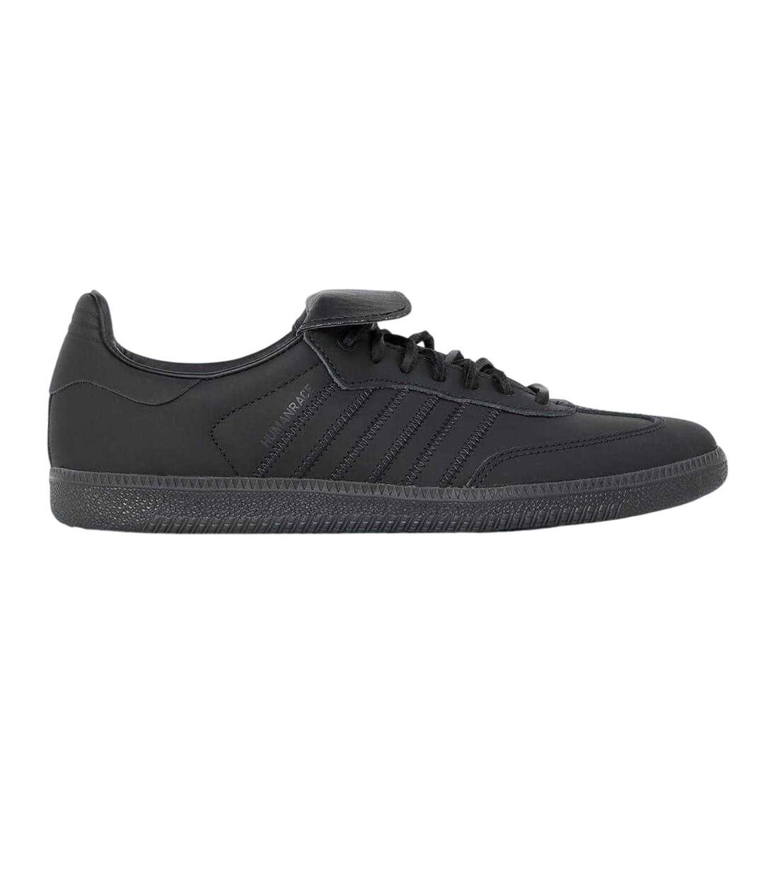 Womens/ladies Humanrace  Leather Trainers Charcoal Samba-4