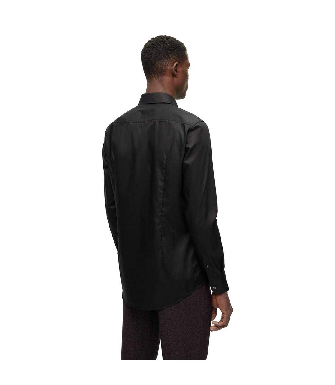 Chemise Manches Longues Homme Noir Boss-2