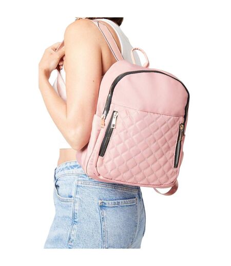 Rikki quilted knapsack one size pink Dorothy Perkins