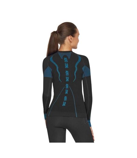 Haut Thermique Tactical Femme Noir Bleu Alpinus