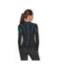 Haut Thermique Tactical Femme Noir Bleu Alpinus-3
