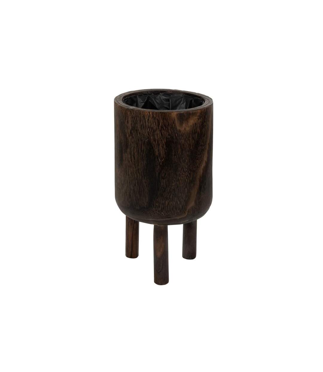 Cache-Pot sur Pied en Bois Froto 34cm Marron-1