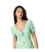Womens/ladies Ditsy Floral Mini Dress Green Jack Wills-4