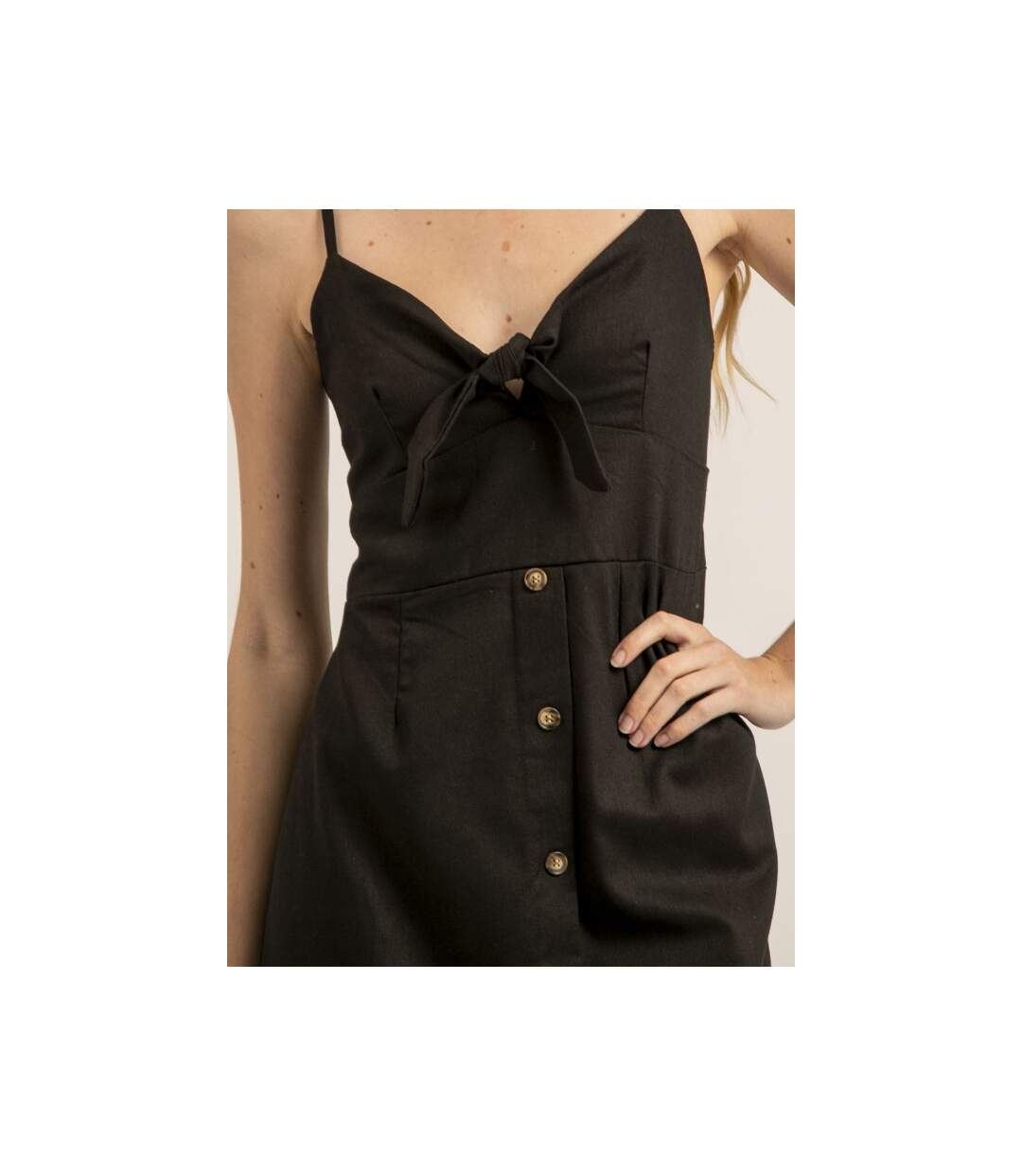 Robe courte avec noeud ICHEKA - Dona X Lisa-4