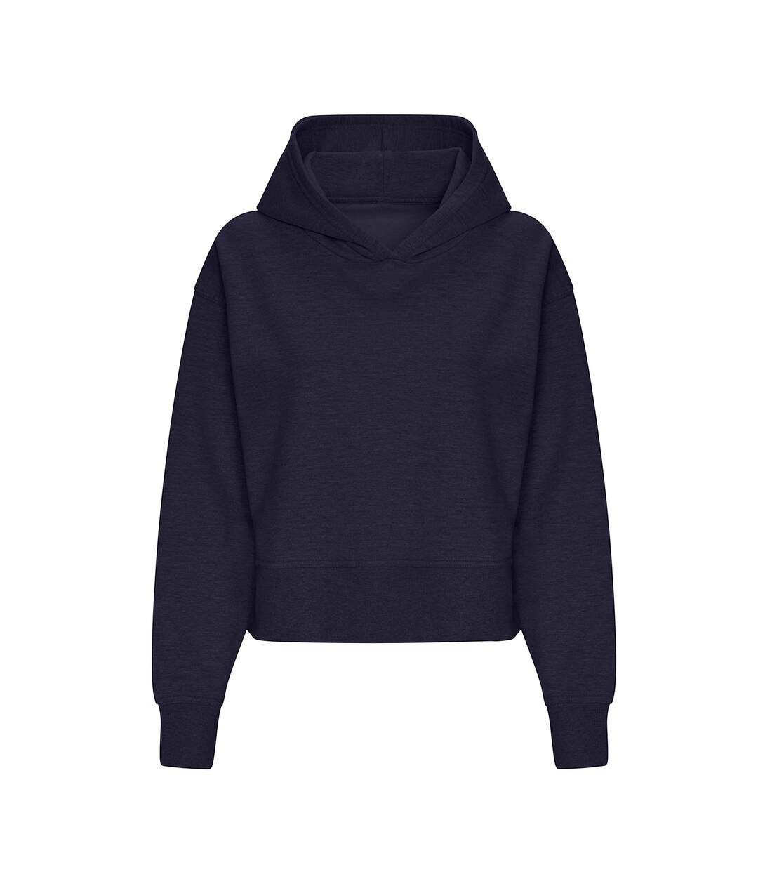 Womens/ladies relaxed fit hoodie new french navy Awdis