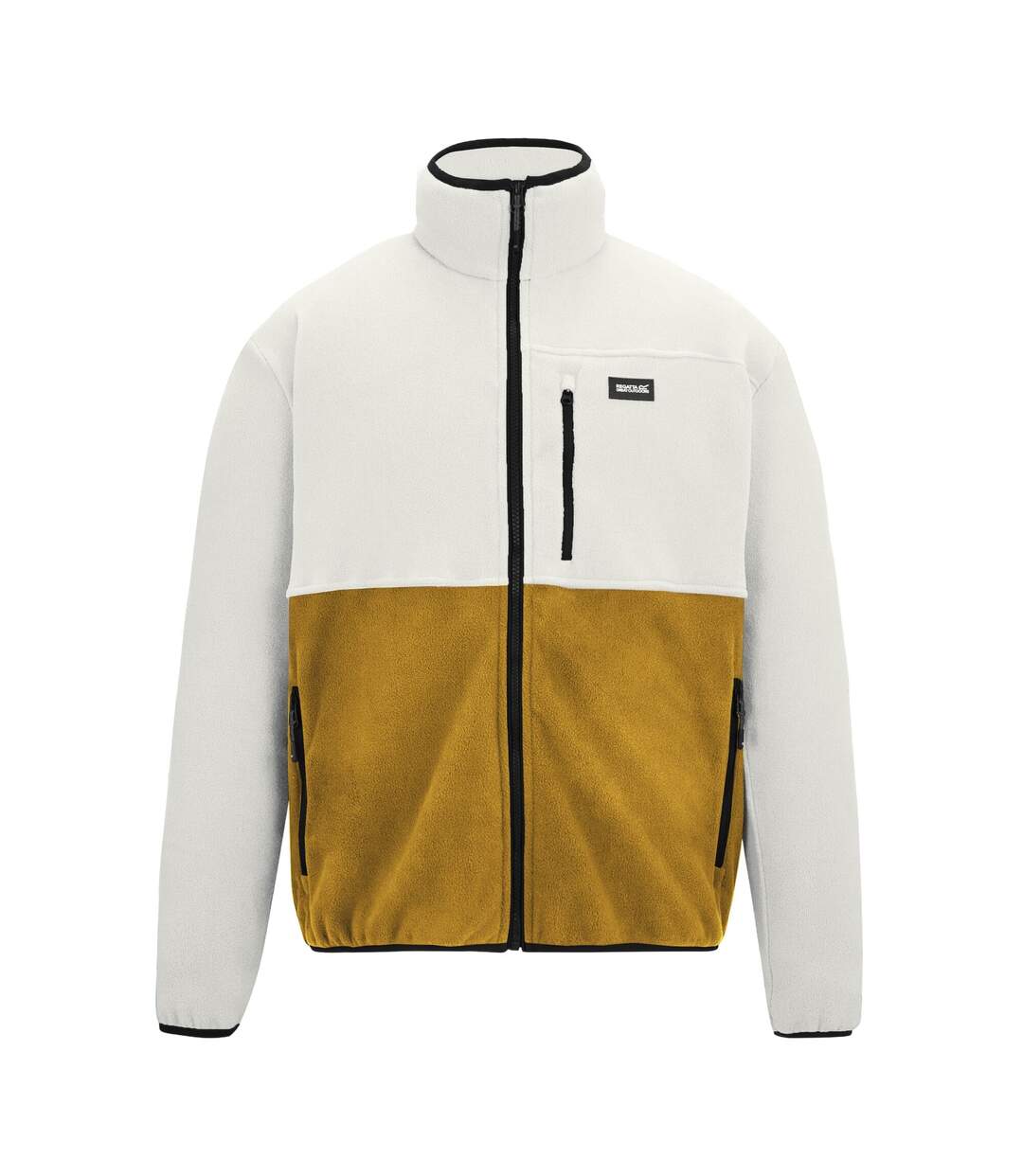 Veste Polaire Motif/style Blocs De Couleurs Frankie Homme Blanc Marron Bois Regatta-2