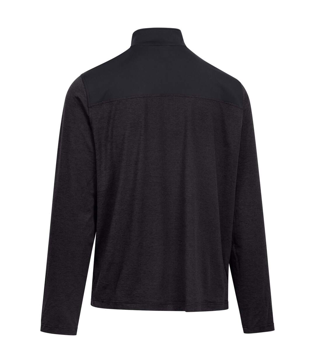 Haut De Sport Extensible À Col Montant Zippé Motif/style Panneau Contrasté Lawrie Homme Anthracite Chiné Trespass-3