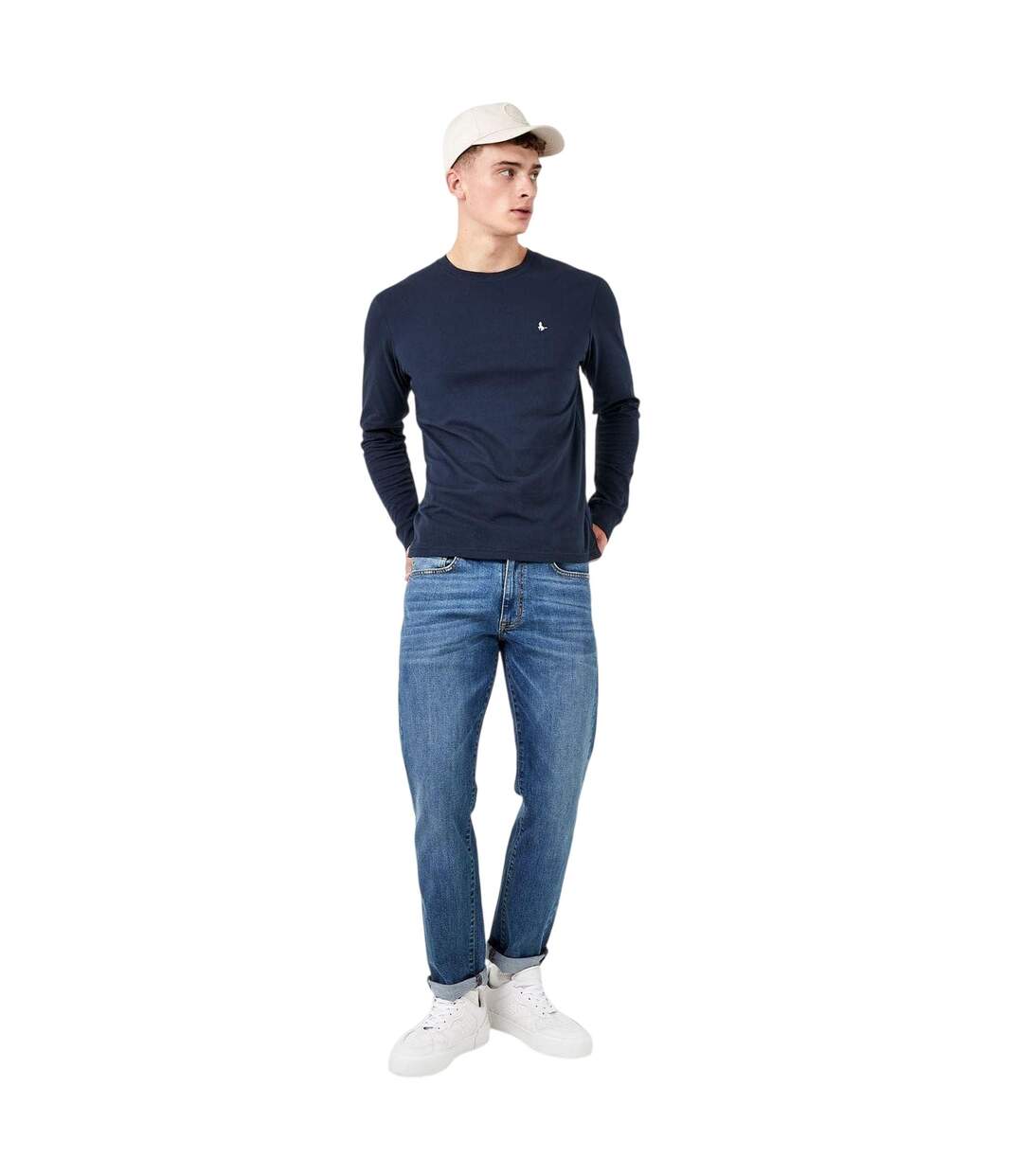 T-shirt Manches Longues Sandleford Homme Bleu Marine Jack Wills-4