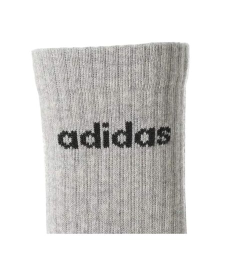 3x paires de chaussettes blanches/gris/noir homme adidas lin