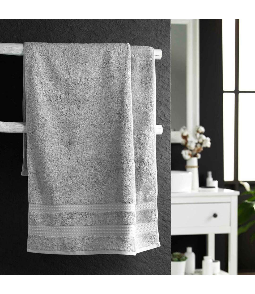 Drap de Douche Excellence 70x130cm Gris-1