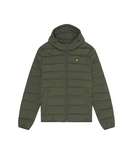 Mens lightweight puffer jacket olive Lyle & Scott