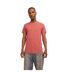 Mens Notch Neck Regular T-shirt Red Ochre Jack And Jones-4