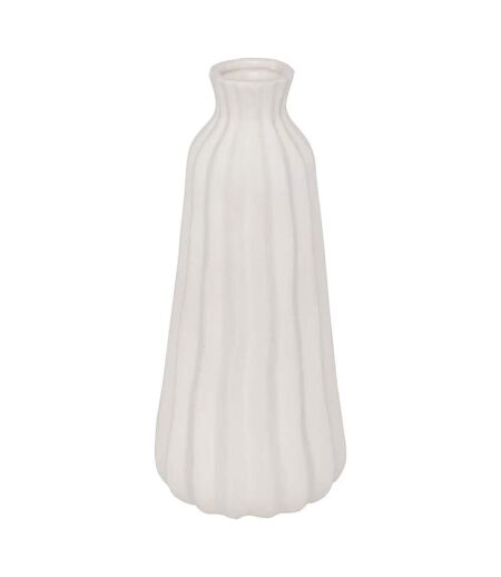 Vase Design en Céramique Fernan 30cm Blanc