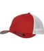 Casquette Trucker Motif/style Deux Tons Rouge Blanc Flexfit-1