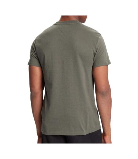 T-shirt kaki homme tommy hilfiger flag