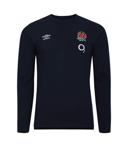 Umbro Mens 23/24 England Rugby Long-Sleeved Presentation T-Shirt (Navy Blazer/Dress Blue)