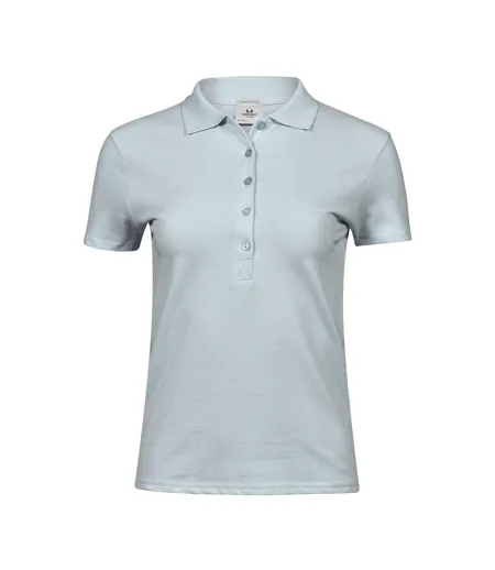 Polo À Manches Courtes Femmes Bleu Glacier Tee Jays