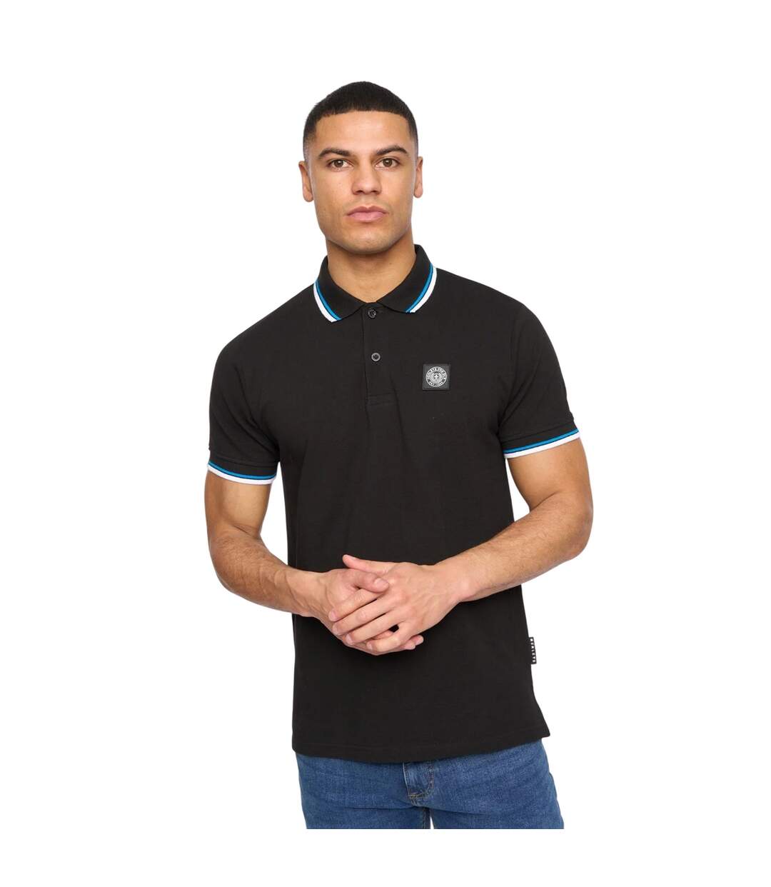 Polo henalpha homme noir Henleys-3